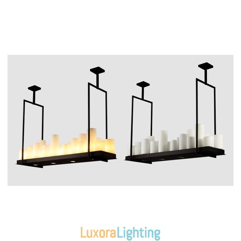 Designer Touch Decorative Rustic Lodge Vintage Candlestick Pendant Light