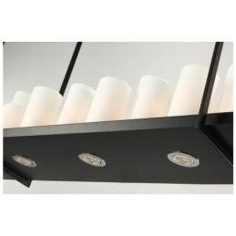 Designer Touch Decorative Rustic Lodge Vintage Candlestick Pendant Light