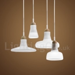 Designer Touch Decorative Retro Vintage Pendant Light with Glass Shade Lamp