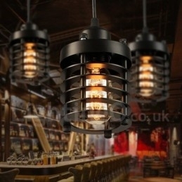 Designer Touch Decorative Retro Vintage Metal 1 Light Pendant Light