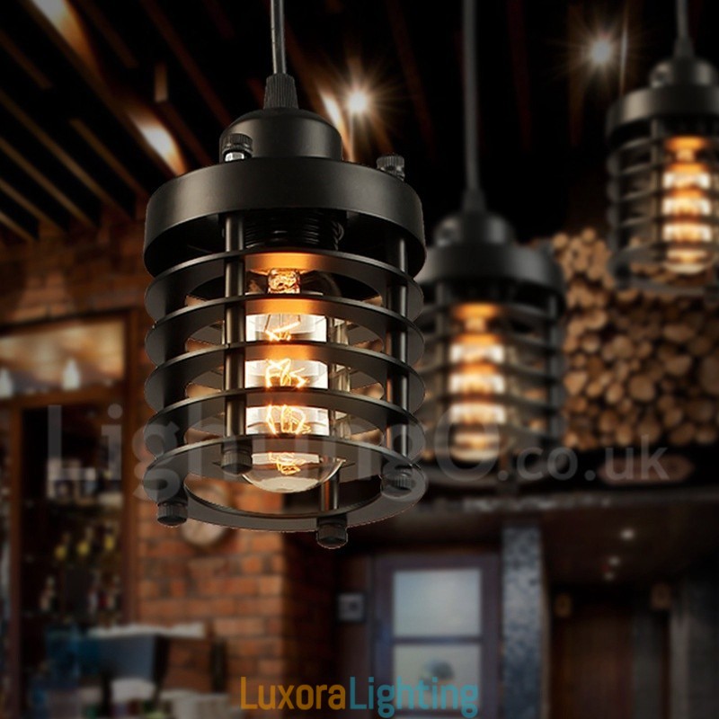 Designer Touch Decorative Retro Vintage Metal 1 Light Pendant Light