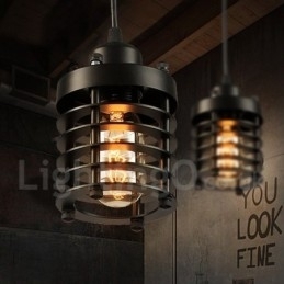 Designer Touch Decorative Retro Vintage Metal 1 Light Pendant Light