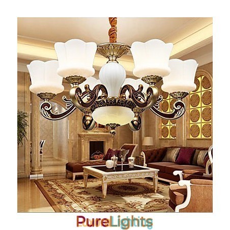 Designer Touch Decorative Garden Creative Zinc Alloy Retro Dining Pendant lamp Chandelier