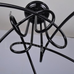 Designer Touch Decorative Black Country Metal 5 Light Chandelier Light