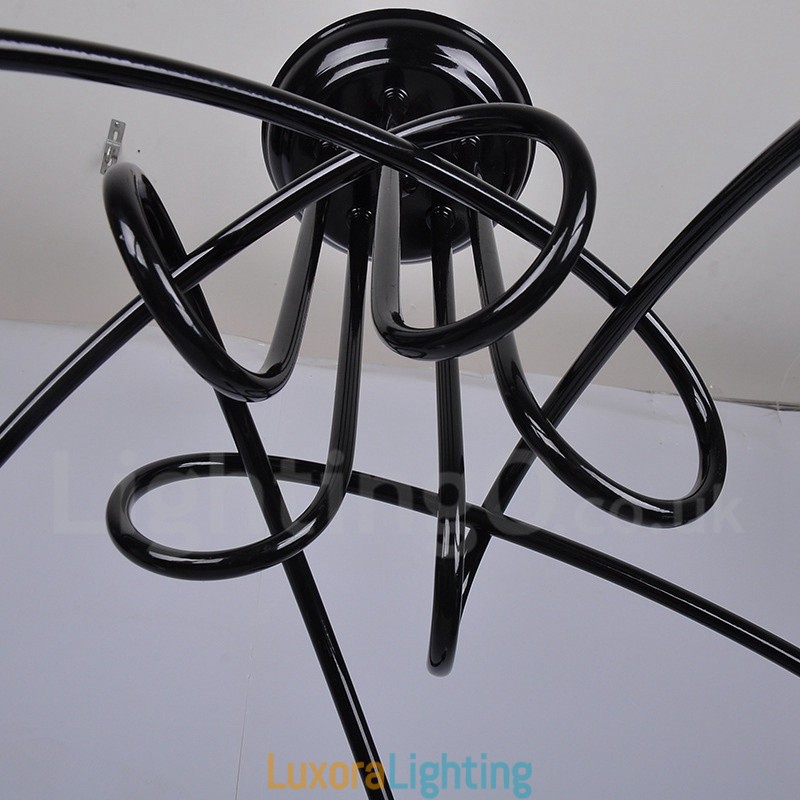 Designer Touch Decorative Black Country Metal 5 Light Chandelier Light