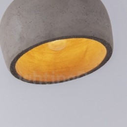 Designer Touch Decorative Retro Vintage Wood Concrte Single Light Pendant Light