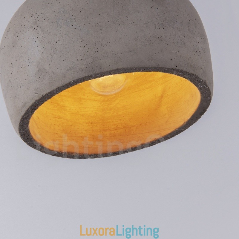 Designer Touch Decorative Retro Vintage Wood Concrte Single Light Pendant Light