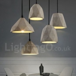 Designer Touch Decorative Vintage Concrte 1 Light Pendant Light