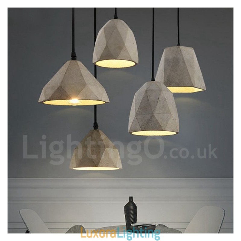 Designer Touch Decorative Vintage Concrte 1 Light Pendant Light