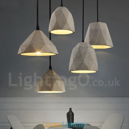 Designer Touch Decorative Vintage Concrte 1 Light Pendant Light
