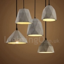 Designer Touch Decorative Vintage Concrte 1 Light Pendant Light