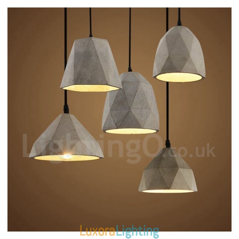 Designer Touch Decorative Vintage Concrte 1 Light Pendant Light