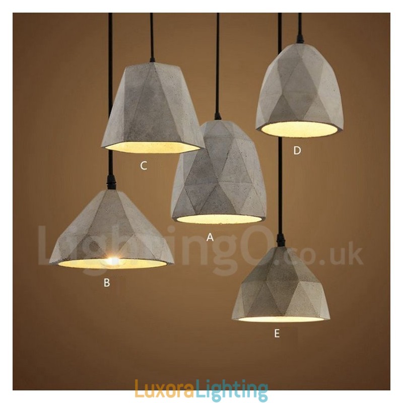 Designer Touch Decorative Vintage Concrte 1 Light Pendant Light