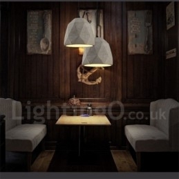 Designer Touch Decorative Vintage Concrte 1 Light Pendant Light