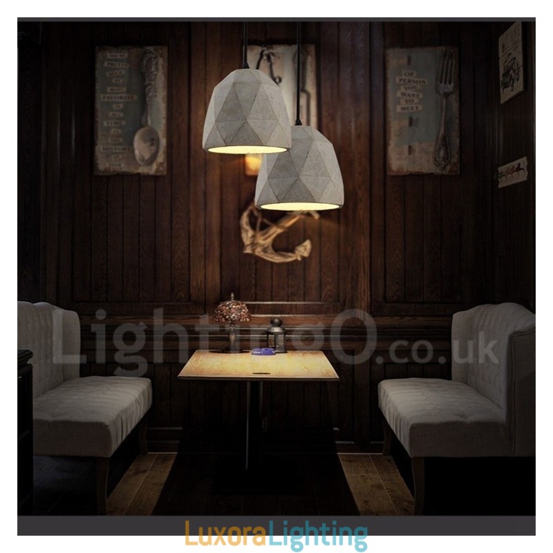 Designer Touch Decorative Vintage Concrte 1 Light Pendant Light