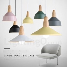 Designer Touch Decorative Modern Contemporary Wood Metal Multi Colors Pendant Light