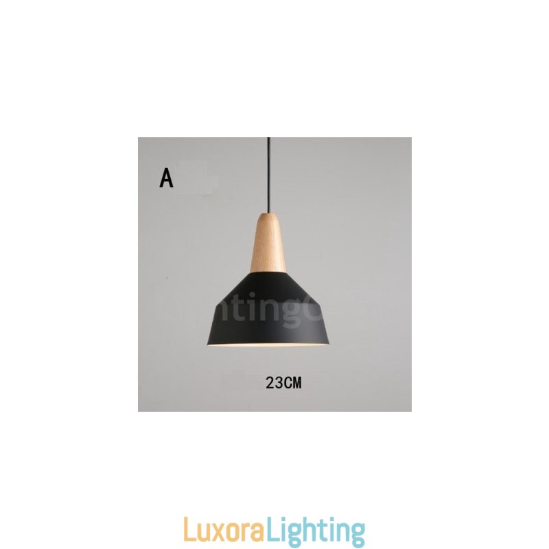 Designer Touch Decorative Modern Contemporary Wood Metal Multi Colors Pendant Light