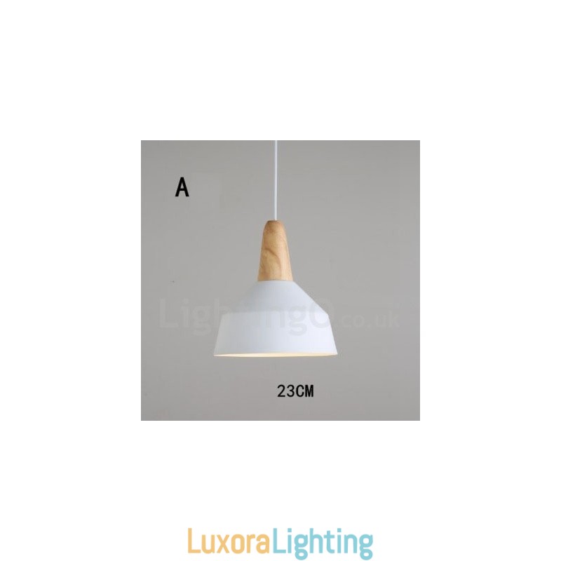 Designer Touch Decorative Modern Contemporary Wood Metal Multi Colors Pendant Light