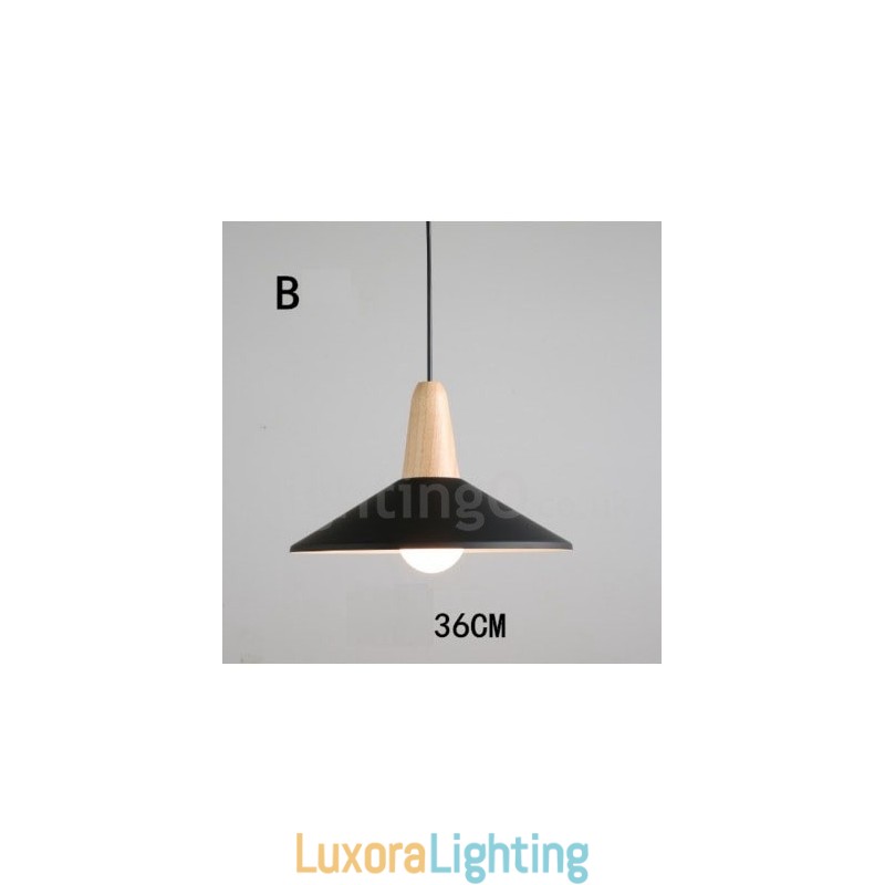 Designer Touch Decorative Modern Contemporary Wood Metal Multi Colors Pendant Light