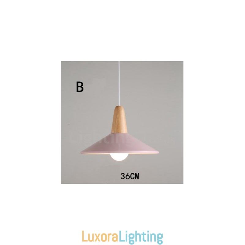 Designer Touch Decorative Modern Contemporary Wood Metal Multi Colors Pendant Light