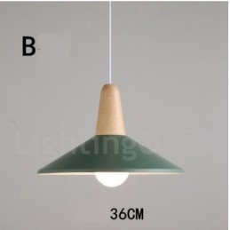 Designer Touch Decorative Modern Contemporary Wood Metal Multi Colors Pendant Light