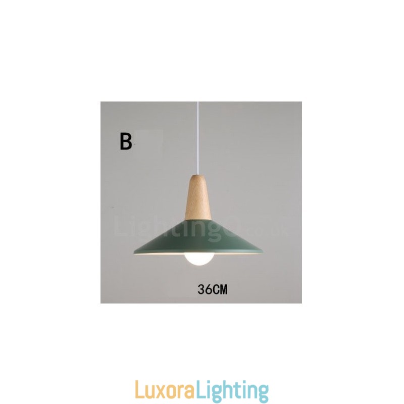 Designer Touch Decorative Modern Contemporary Wood Metal Multi Colors Pendant Light