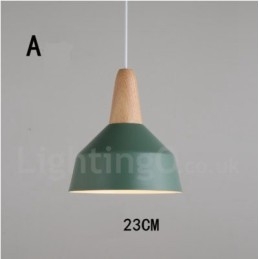 Designer Touch Decorative Modern Contemporary Wood Metal Multi Colors Pendant Light