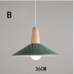 Designer Touch Decorative Modern Contemporary Wood Metal Multi Colors Pendant Light