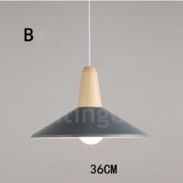 Designer Touch Decorative Modern Contemporary Wood Metal Multi Colors Pendant Light