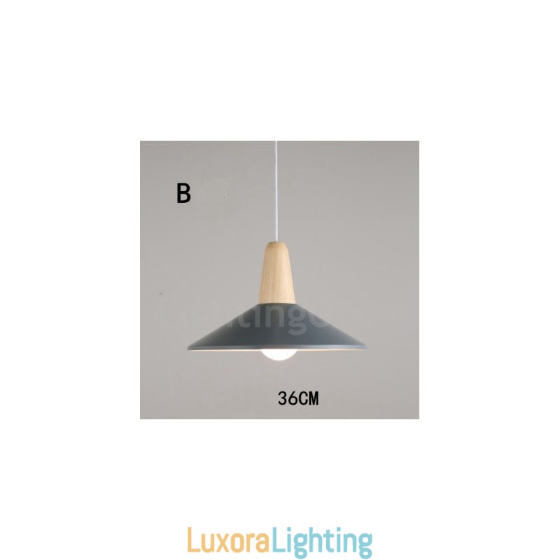 Designer Touch Decorative Modern Contemporary Wood Metal Multi Colors Pendant Light