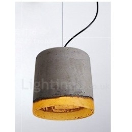 Designer Touch Decorative Modern Contemporary Concrte 1 Light Pendant Light