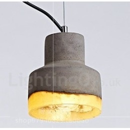 Designer Touch Decorative Modern Contemporary Concrte 1 Light Pendant Light