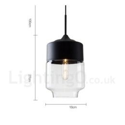 Designer Touch Decorative Modern Contemporary Pendant Light with Glass Shade