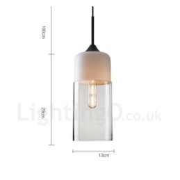Designer Touch Decorative Modern Contemporary Pendant Light with Glass Shade