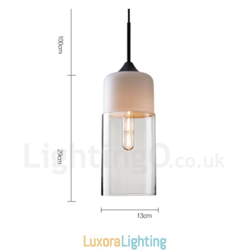 Designer Touch Decorative Modern Contemporary Pendant Light with Glass Shade