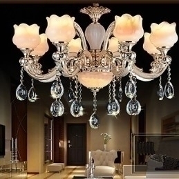 Designer Touch Decorative European Style Jade Pendant lamp Crystal Pendant lamp
