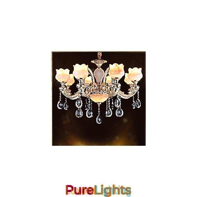 Designer Touch Decorative European Style Jade Pendant lamp Crystal Pendant lamp