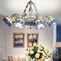 Designer Touch Decorative The Mediterranean Sea Rural Sitting Creative 8 + 1 Head Lamps And Lanterns