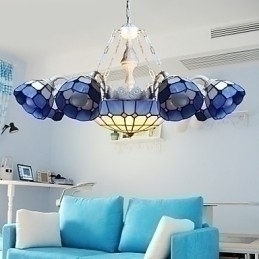 Designer Touch Decorative The Mediterranean Sea Rural Sitting Creative 8 + 1 Head Lamps And Lanterns