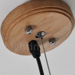 Designer Touch Decorative Modern Contemporary Wood 3 Light Pendant Light