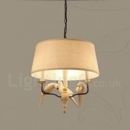 Designer Touch Decorative 3 Light Rustic Lodge Vintage Pendant Light