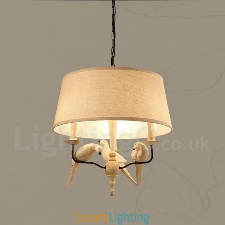 Designer Touch Decorative 3 Light Rustic Lodge Vintage Pendant Light