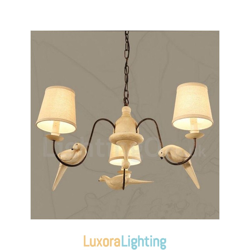 Designer Touch Decorative 3 Light Rustic Lodge Vintage Pendant Light