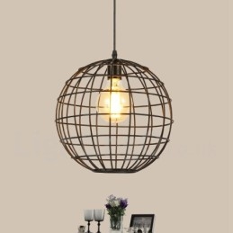 Designer Touch Decorative Country Vintage Globe Pendant Light