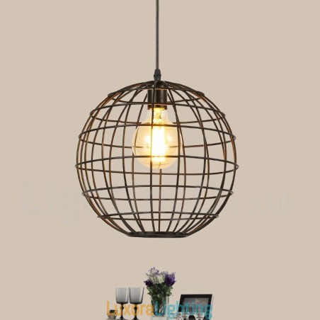 Designer Touch Decorative Country Vintage Globe Pendant Light