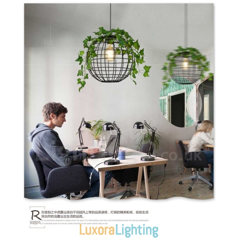 Designer Touch Decorative Country Vintage Globe Pendant Light