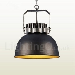 Designer Touch Decorative Black Country Vintage Metal Pendant Light
