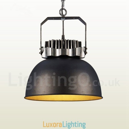 Designer Touch Decorative Black Country Vintage Metal Pendant Light