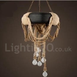 Designer Touch Decorative Country Vintage 6 Light Pendant Light