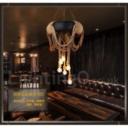 Designer Touch Decorative Country Vintage 6 Light Pendant Light